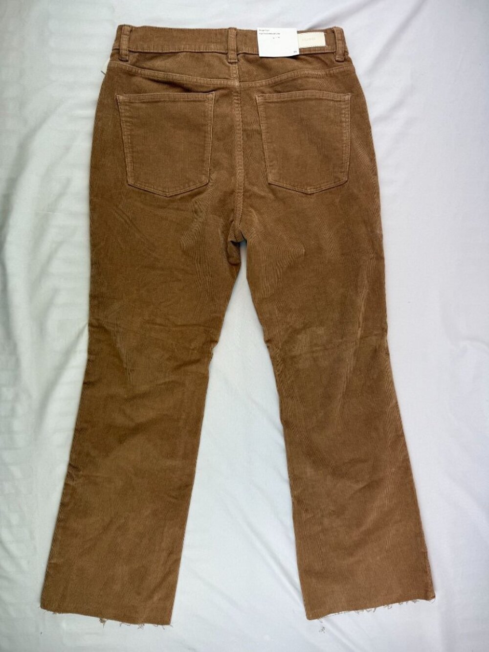 NWT DL1961 Bridget Corduroy Boot High Rise cropped Instasculpt Size 28 Teddy Tau - Picture 4 of 15